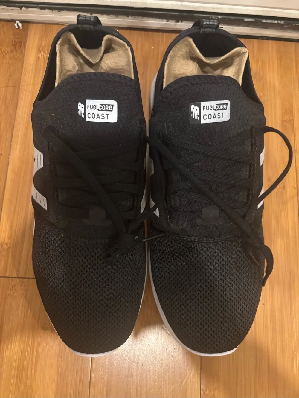 New Balance Black Sneakers with White Sole